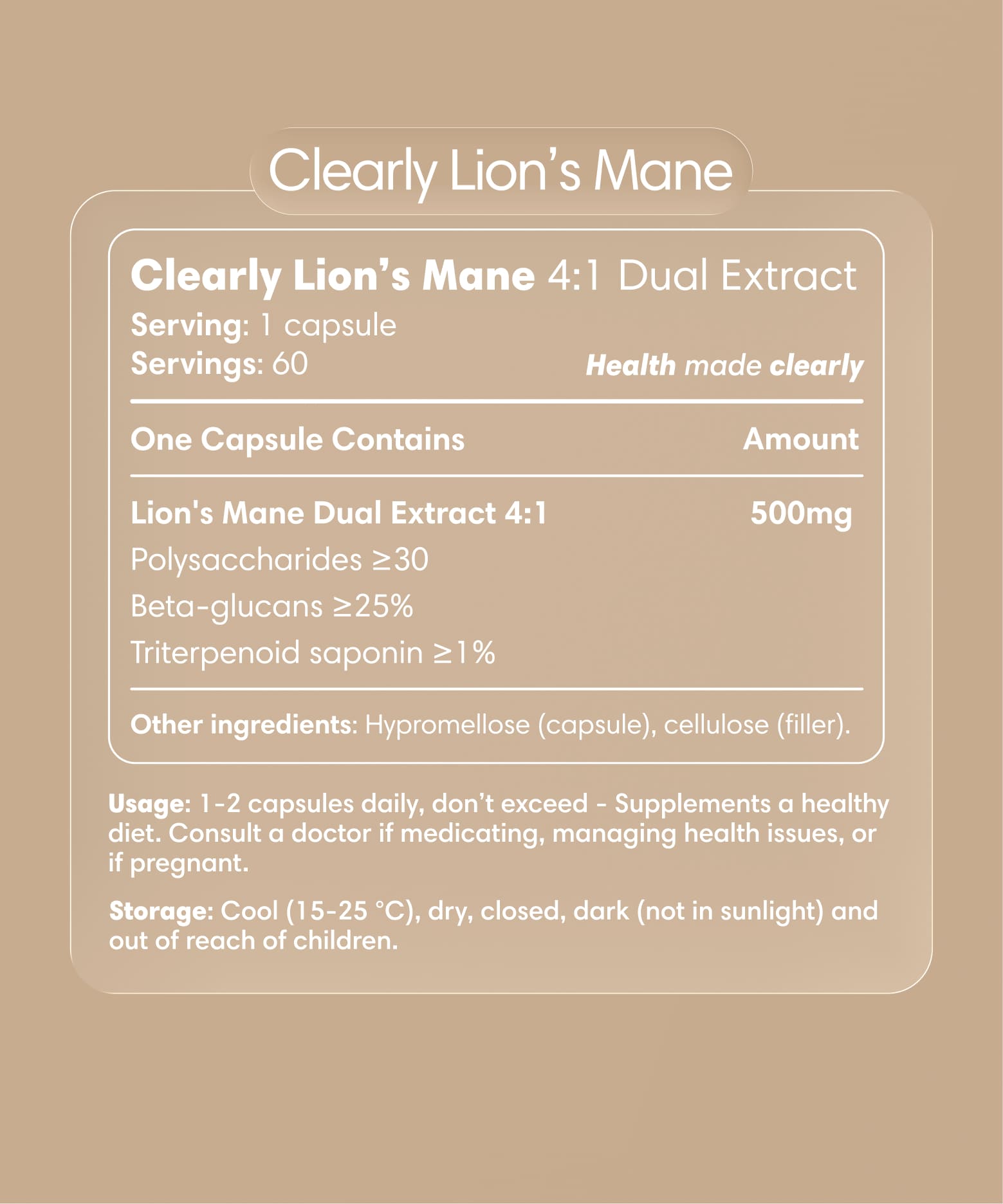  Clearly - Lion's Mane
