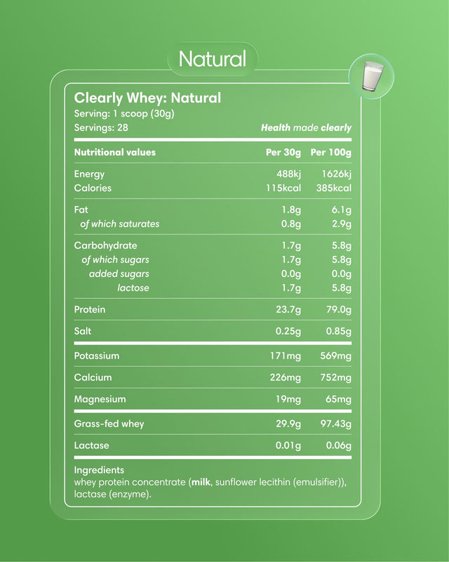  Clearly - Grass-fed Whey